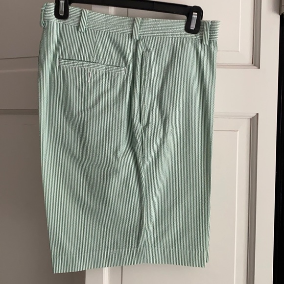 Short Brooks Brothers Homme Taille 33 Bleu Seersucker - Style Preppy